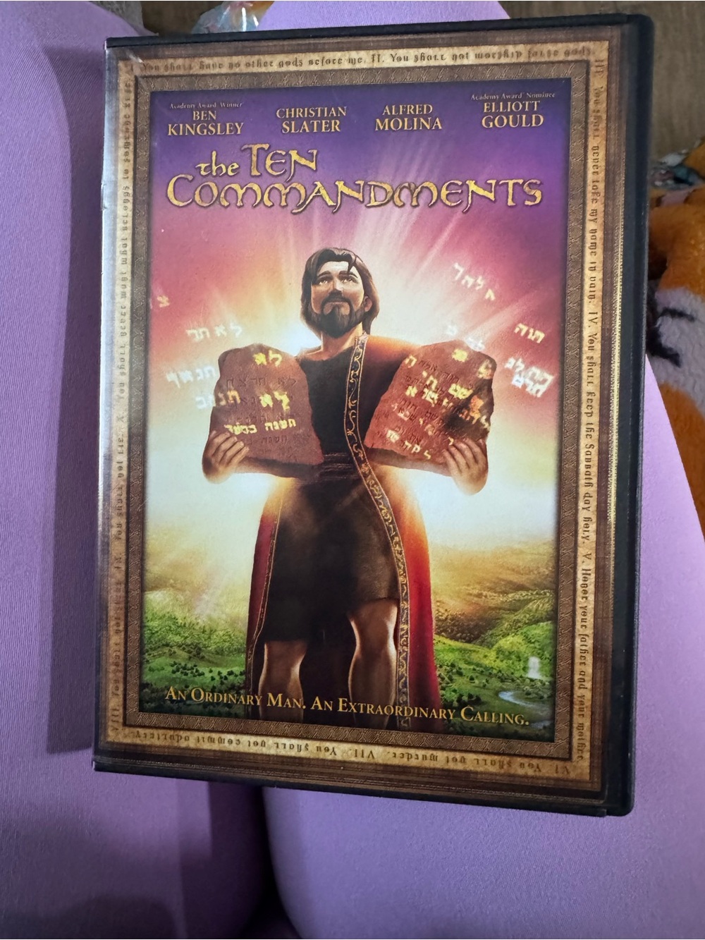 The Ten Commandments DVD - Illustrated Cover (Purple/Gold)